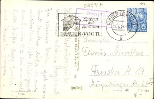 Landpoststempel - ak,