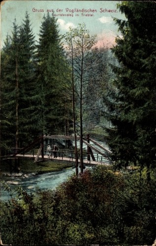 Pöhl vogtland triebtal - ak,